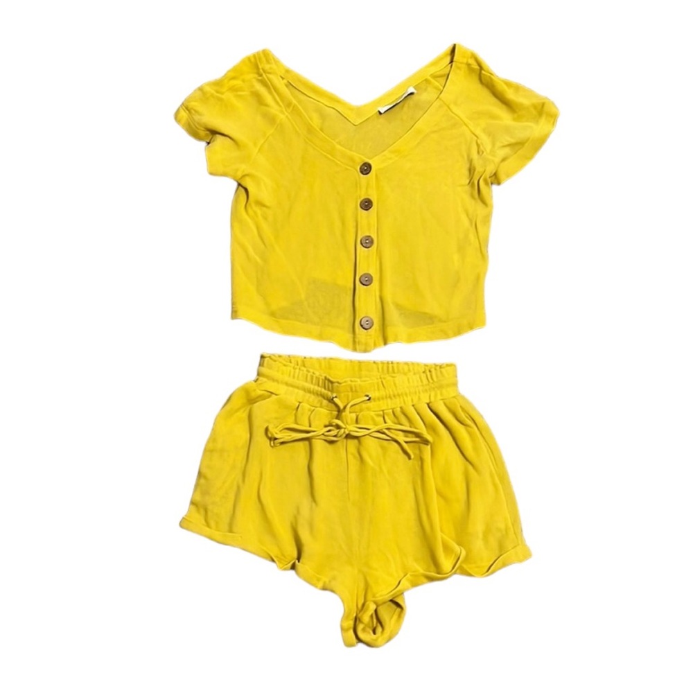 Callahan Yellow Crop Top